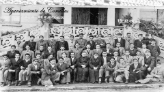 Grupo de compañeros en la casa de ejercicios 1944